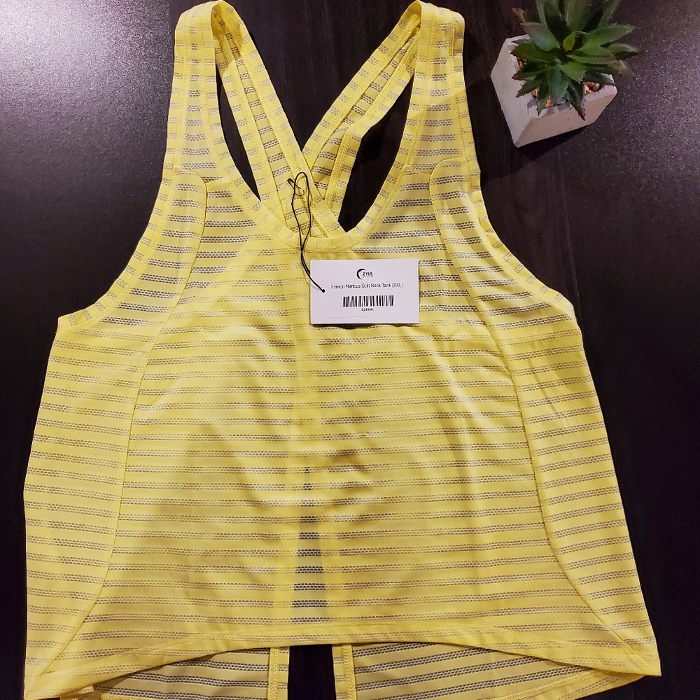 Zyia Lemon Nimbus Tank!!  NWT!!